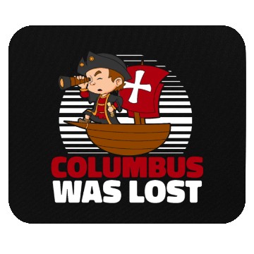 Discover Columbus Day 1492 Mouse Pads