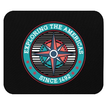 Discover Columbus Day 1492 Mouse Pads