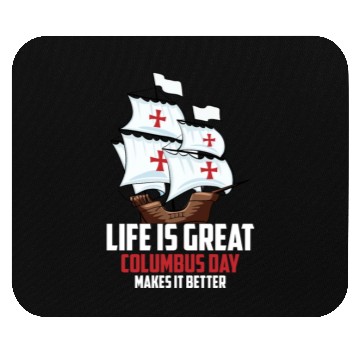 Discover Columbus Day 1492 Mouse Pads
