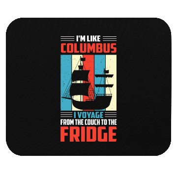 Discover Columbus Day 1492 Mouse Pads