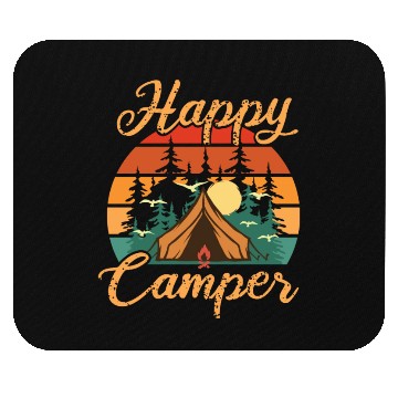 Discover Camping love nature backpack camp with tent Mouse Pads