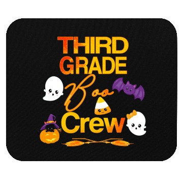 Discover Halloween Third Grade Cute Boo Crew For Teacher Mouse Pads