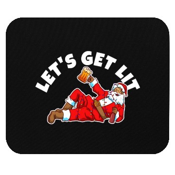 Discover Lets get lit christmas Mouse Pads