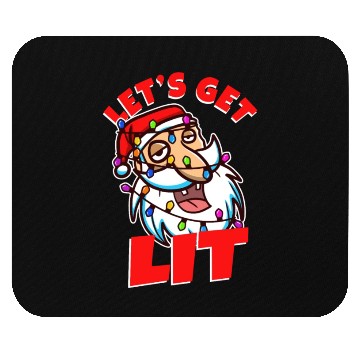 Discover Lets get lit christmas Mouse Pads