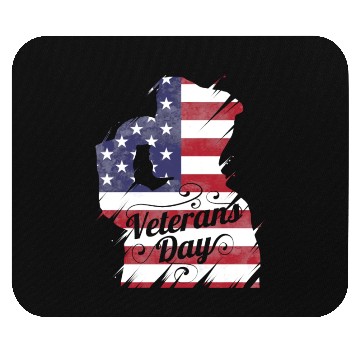 Discover Patriotic Salute US Flag For Veterans Day Mouse Pads