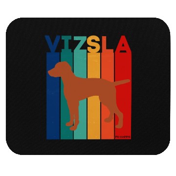 Discover Vizsla Rainbow Square Mouse Pads