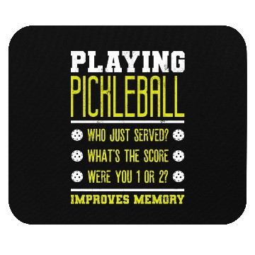 Discover Playing Pickleball improves memory Mouse Pads