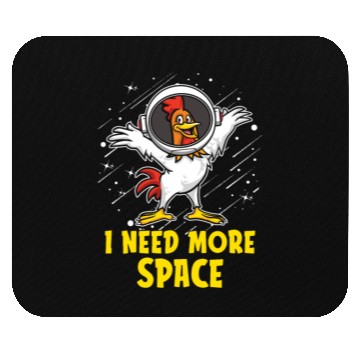 Discover Rooster Cock Astronaut I Need More Space Mouse Pads