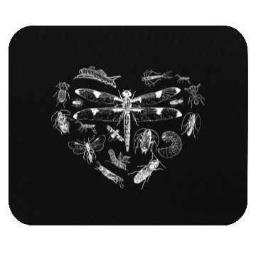 Discover Biology Insects Heart Bug Lover Mouse Pads