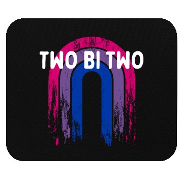 Discover Two Bi Two Bisexual LGBTQ Bi Pride LGBT Sayings Mouse Pads