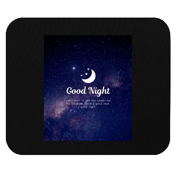 Discover Good night with sweet dreams Mouse Pads