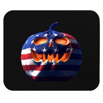 Discover Halloween Pumpkin USA Mouse Pads