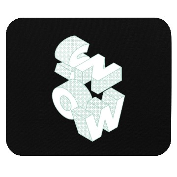 Discover Snow Christmas Snowflake Gift idea Winter Letter Mouse Pads