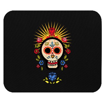 Discover Vingtage Rock Skull Rose Floral Mouse Pads