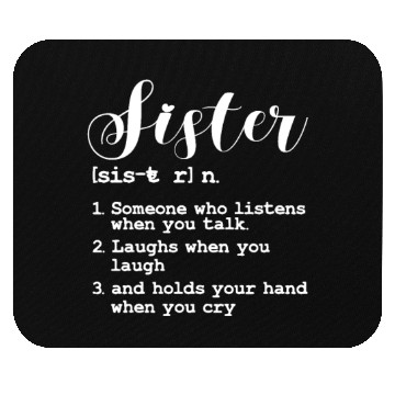 Discover Sister Definition Mouse Pads