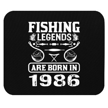 Discover Fishing Legends Are Born In 1986 Mouse Pads
