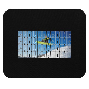 Discover snowboarding Mouse Pads