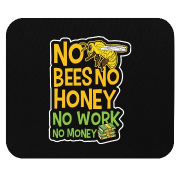 Discover No Bees Honey Beekeeping Birthday Gift Mouse Pads