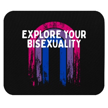 Discover Explore Your Bisexuality Bisexual LGBTQ Bi Pride Mouse Pads