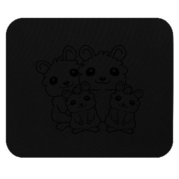Discover dad mom kids hamster Mouse Pads