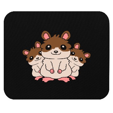 Discover mom hamster kids crew Mouse Pads