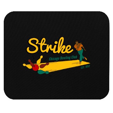 Discover Retro Bowling Mouse Pads Strike