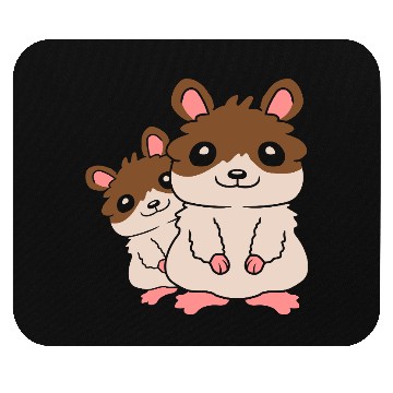 Discover family hamster small child Mouse Pads