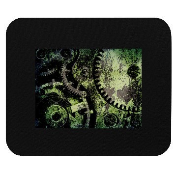 Discover Clock Mechanism Copper Oxide Steampunk Abstract Mouse Pads