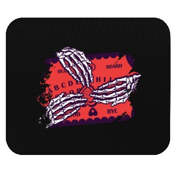 Discover Retro Halloween Skeleton Playing Ouija Horror Mouse Pads