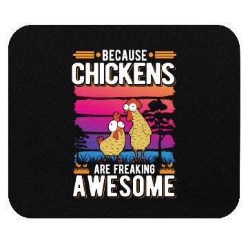 Discover Chickens Farmer Chicken Coop Mouse Pads