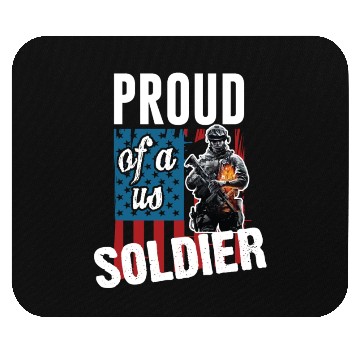 Discover Army - proud of a us soldier Mouse Pads