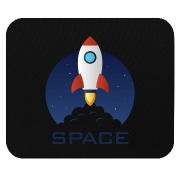 Discover Space rocket Mouse Pads