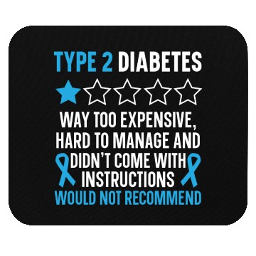 Discover Type 2 Diabetes T2D Warrior Diabetes Awareness Mouse Pads