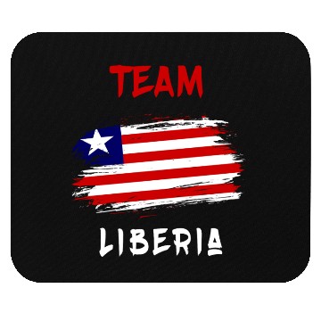 Discover Team Liberia flag design Mouse Pads