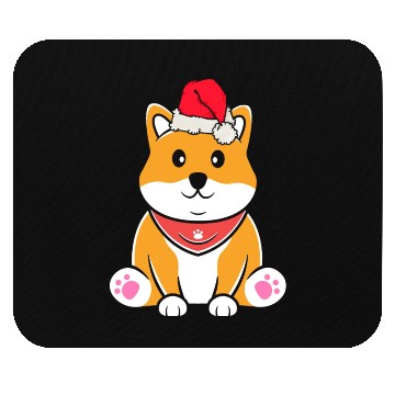 Discover Shiba Inu Japanese Dog Lover Puppy Paw Christmas Mouse Pads