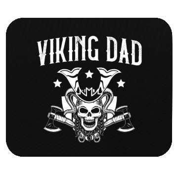 Discover Viking Dad Pagan Scandinavian Berserker Norsemen Mouse Pads