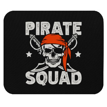 Discover Pirate Squad Caribbean Ocean Nautical Eye Patch Mouse Pads