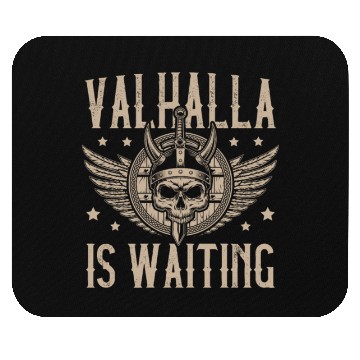 Discover Valhalla is Waiting Pagan Norsemen Viking Warrior Mouse Pads