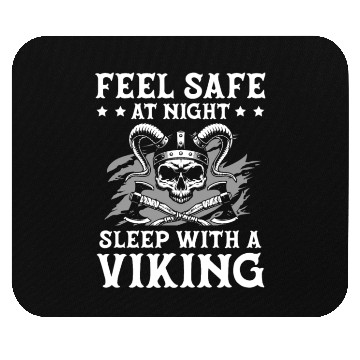 Discover Feel Safe At Night Sleep With A Viking Valhalla Mouse Pads