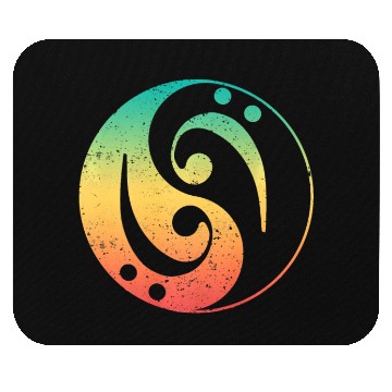 Discover Ying Yang Bass Guitar Player Mouse Pads