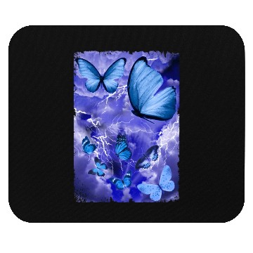 Discover Blue Butterflies Lightning Butterfly Lover Mouse Pads