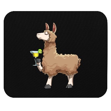 Discover Funny Alpaca Drinks Cocktail for a Alpaca lover Mouse Pads