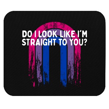 Discover Do I Look Straight To You Bisexual LGBTQ Bi Pride Mouse Pads