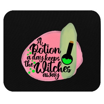 Discover Halloween Funny Witch Potion Quote Mouse Pads