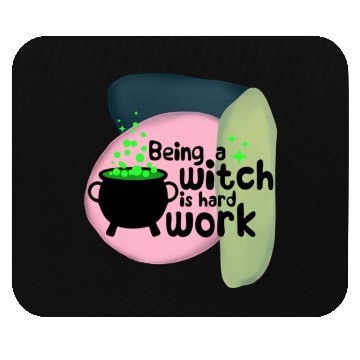 Discover Halloween Funny Witch Cauldron Quote Mouse Pads