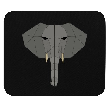 Discover Elephant geometric Mouse Pads