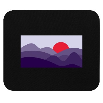 Discover Minimalist Sun Cyber Grape Purple Mouse Pads