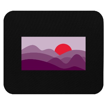 Discover Minimalist Sun Dark Orchid Purple Mouse Pads