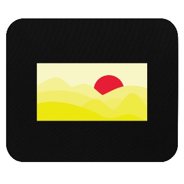 Discover Minimalist Sun Yellow Mouse Pads