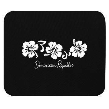 Discover Dominican Republic Hibiscus Flower Mouse Pads